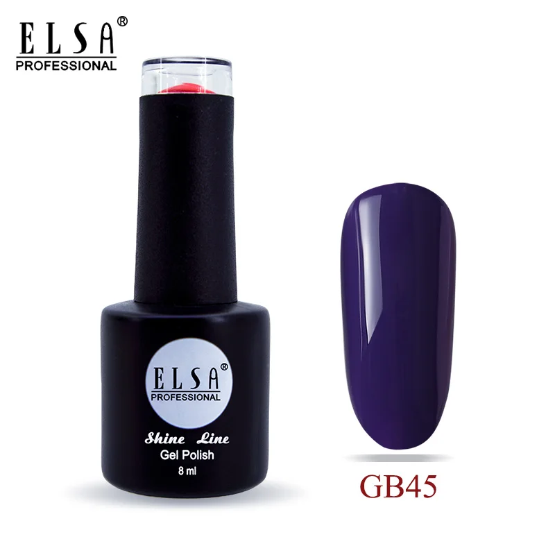 GB45 Elsa 8 мл Гель-лак для ногтей для маникюра полуперманентный Vernis верхнее покрытие УФ светодиодный Гель-лак впитывающийся художественный Гель-лак для ногтей - Цвет: GB45