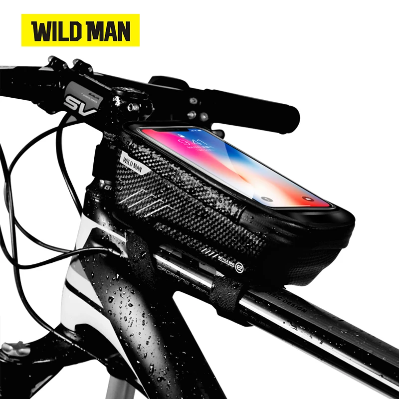 Велосипедная сумка WILD MAN водонепроницаемая для горного и шоссейного велосипеда 6
