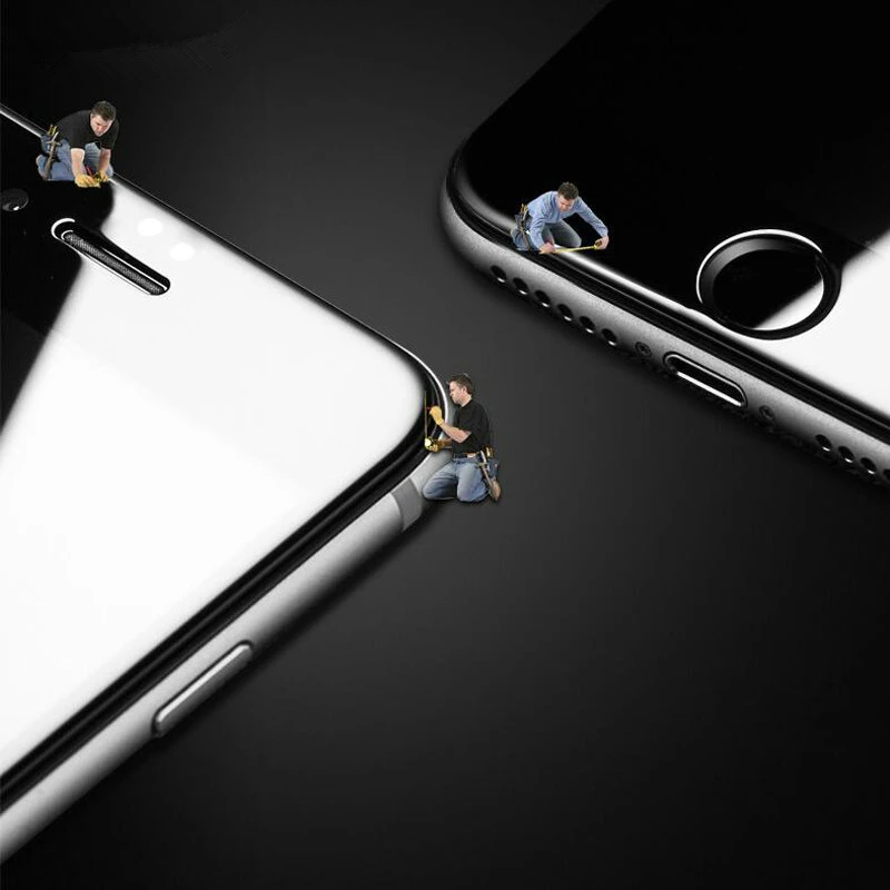 4D (2-го поколения 3D) полноэкранное закаленное стекло для iPhone 7 Plus изогнутая