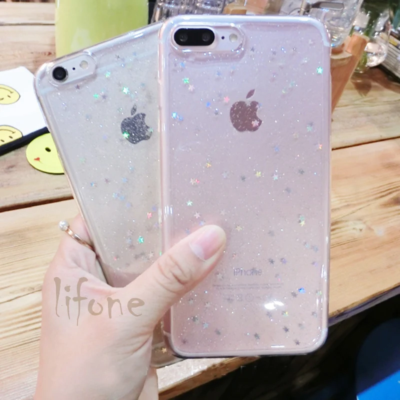 Kerzzil Bling разноцветное сердце любовь Мягкий силиконовый чехол для iPhone 8 7 6 S Plus