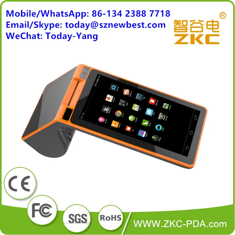 

Android 3G Smart POS терминал сканер штрих-кода портативный POS с принтером