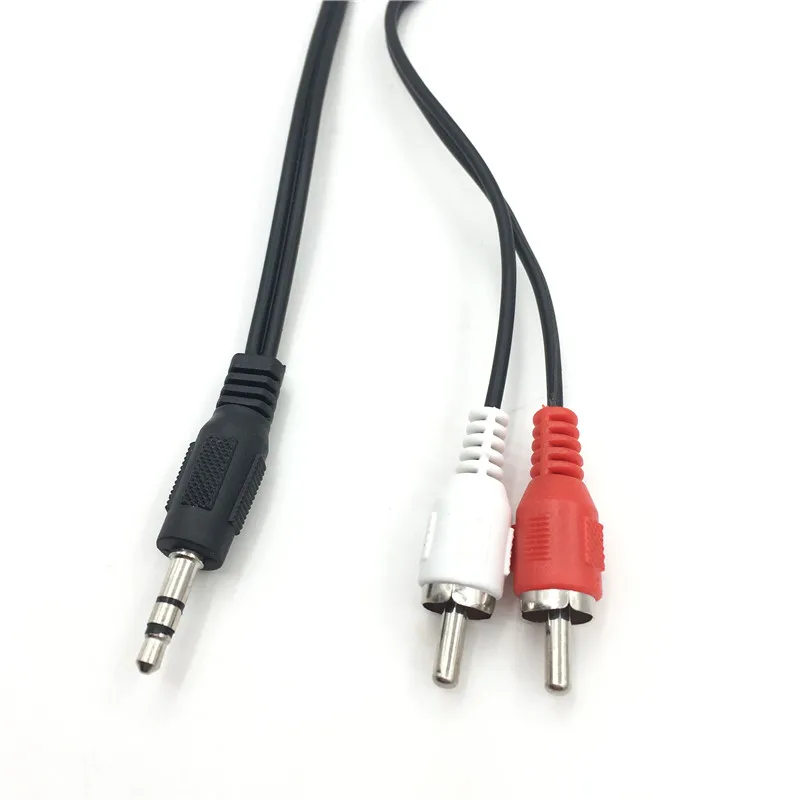 Линейный аудио кабель 1 м 3 5 мм стерео 2 RCA Y для PC DVD рекордер TV VCR Динамик s Камера