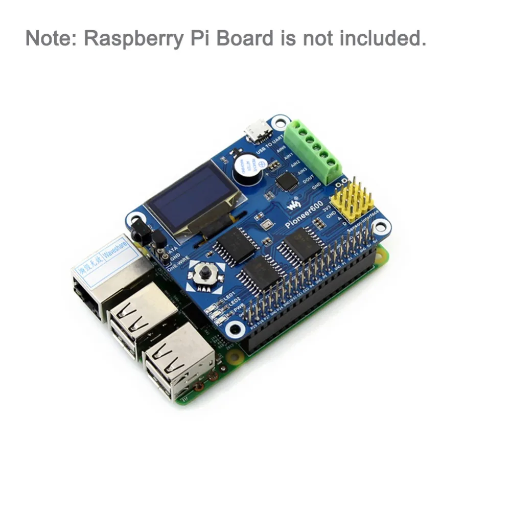 Плата расширения Pioneer600 Raspberry Pi RPI с OLED-дисплеем для A +/B +/2B/3B/3B + WS0002 | Электроника