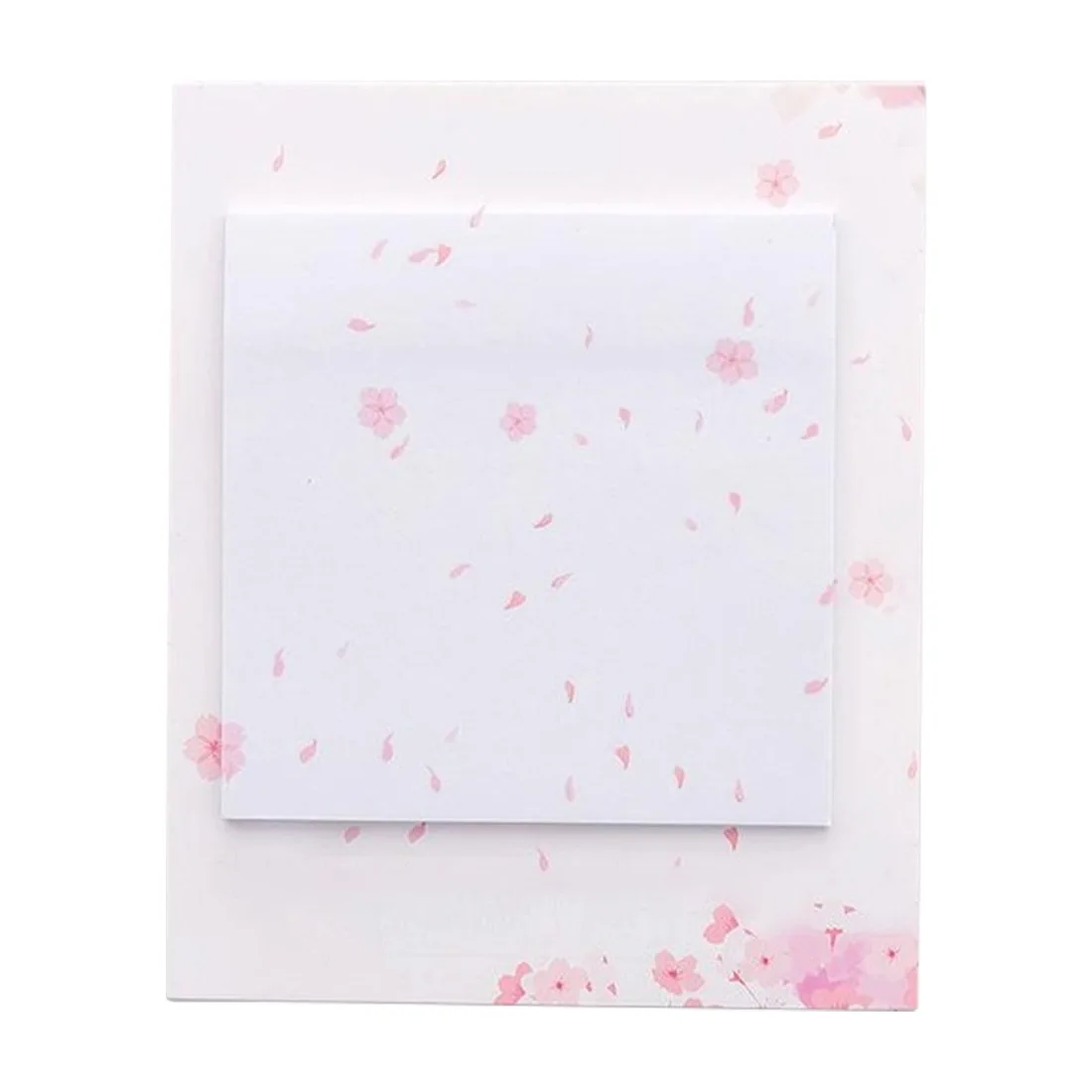 Sakura dancing Лазерный Memopad японский сакура самоклеющиеся заметки самоклеющиеся липкие заметки милые блокноты размещенные блокноты наклейки бумага - Цвет: Sakura dancing