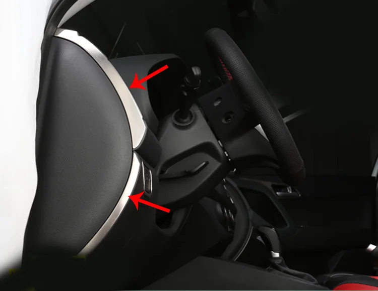 

4PC For Hyundai Ix25 Dashboard side Trim decorate Stainless steel