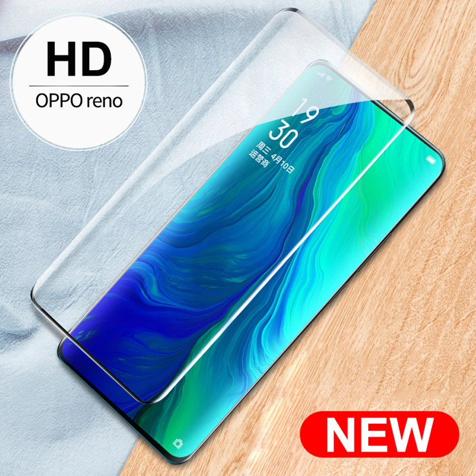 Закаленное стекло для OPPO Reno защита экрана полное покрытие 9H стеклянная пленка для Reno 10x Zoom стеклянная защитная пленка
