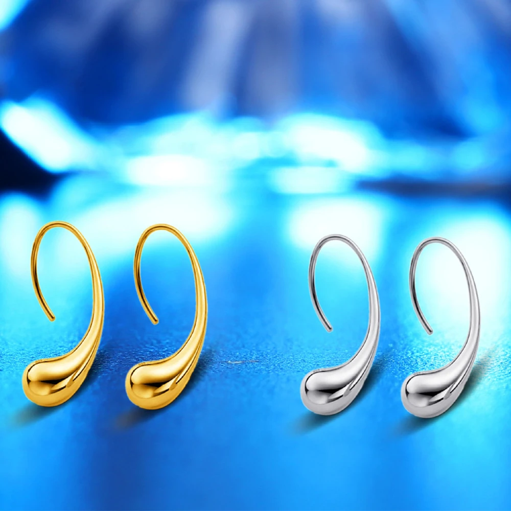 

KOFSAC Hot Sale Silver 925 Jewelry Simple Geometric Drop Earrings For Women Best Gift fashion jewelry Pendientes Mujer Moda