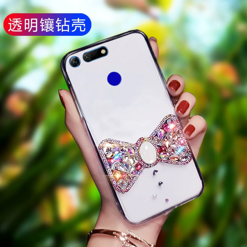 Для huawei honor V20 прозрачные женские бантик для мобильного телефона против падения