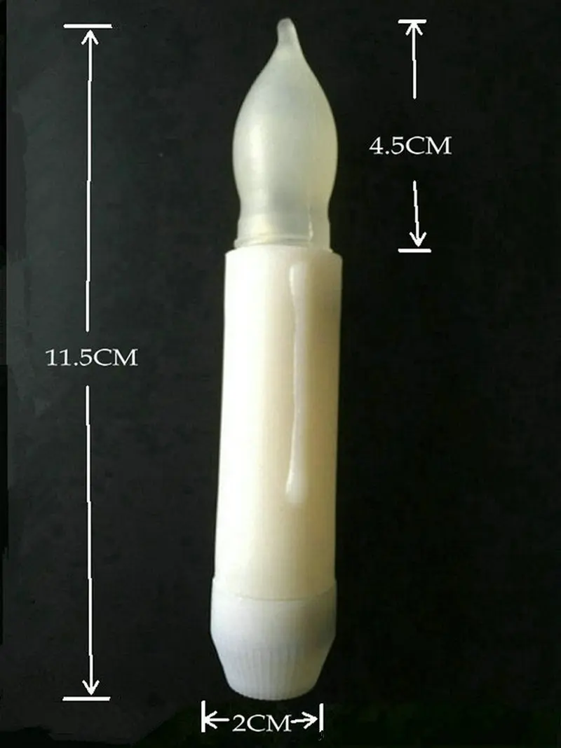 50 шт./лот батарея работать воск ближнего света светодиодных свечей stick Мерцание