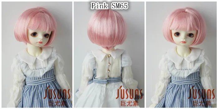 JD244 1/3 прекрасный короткий обрезанный слой Bobo BJD синтетический мохеровый парик Размер 8-9 дюймов 9-10 дюймов кукольные парики