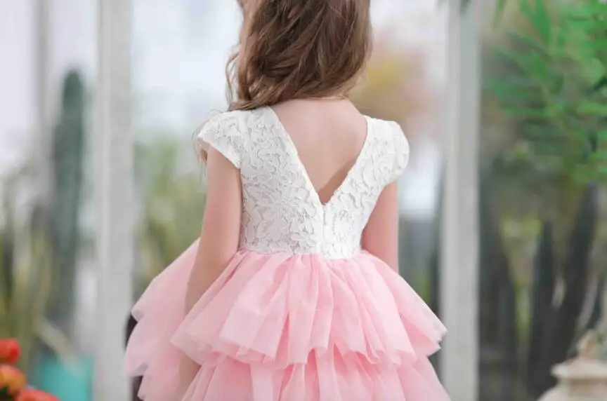 2019 New Children Baby Lace Cake Mesh Summer Dresses Girls Princess Fairy Party Dance Dress 6 pcs/lot Wholesale | Детская одежда и