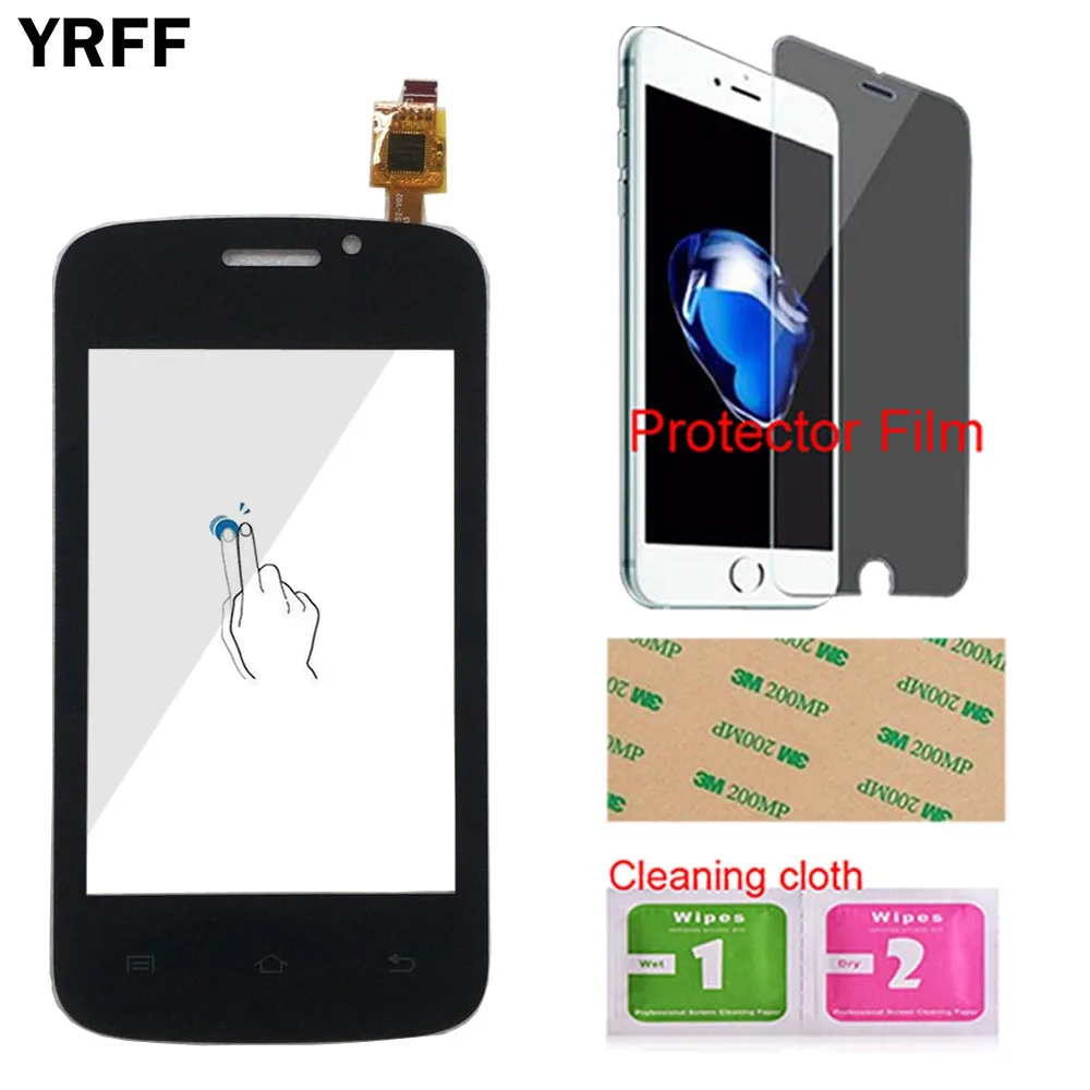 Black No Tools YRFF мобильный сенсорный экран панель для Fly IQ239 IQ 239 сенсорный экран дигитайзер Панель переднее стекло сенсор сенсорный экран защитная пленка - Цвет: Black No Tools