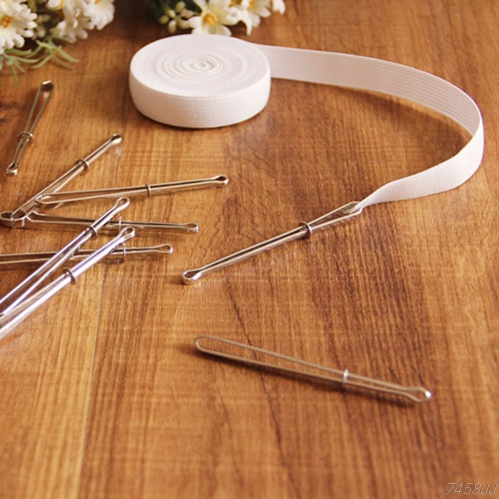 2 шт. инструменты для шитья эластичный пояс плетения веревки из нержавеющей