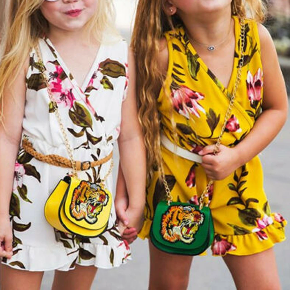 Летняя одежда без рукавов с цветочным принтом для девочек | Мать и ребенок