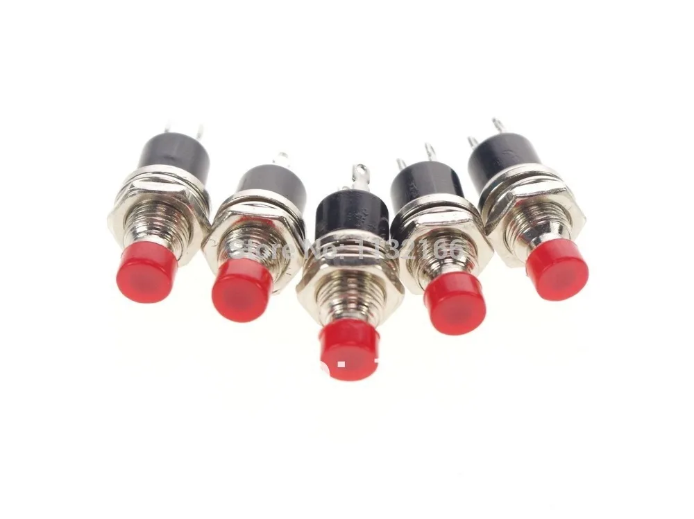 Маленький красный контурный переключатель мгновенный без кнопочного