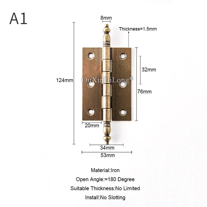 Новые европейские антикварные мебельные петли 2 шт. бесшумные дверные подшипники