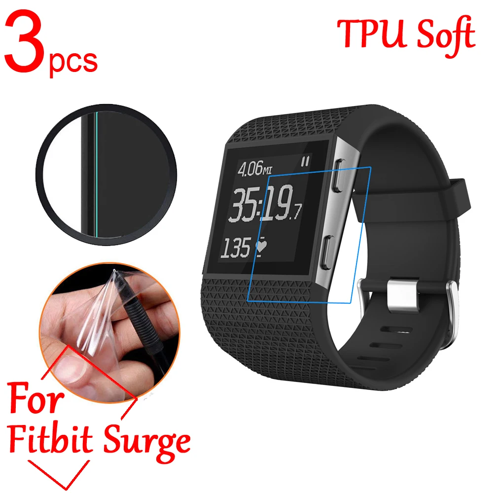 3 шт. ультра прозрачный ТПУ Мягкий ЖК-экран Защитная крышка для Fitbit versa браслет от