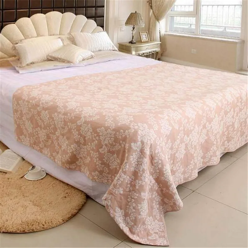 Хлопковое полотенце для взрослых одеяло на кровать летние стеганые покрывала