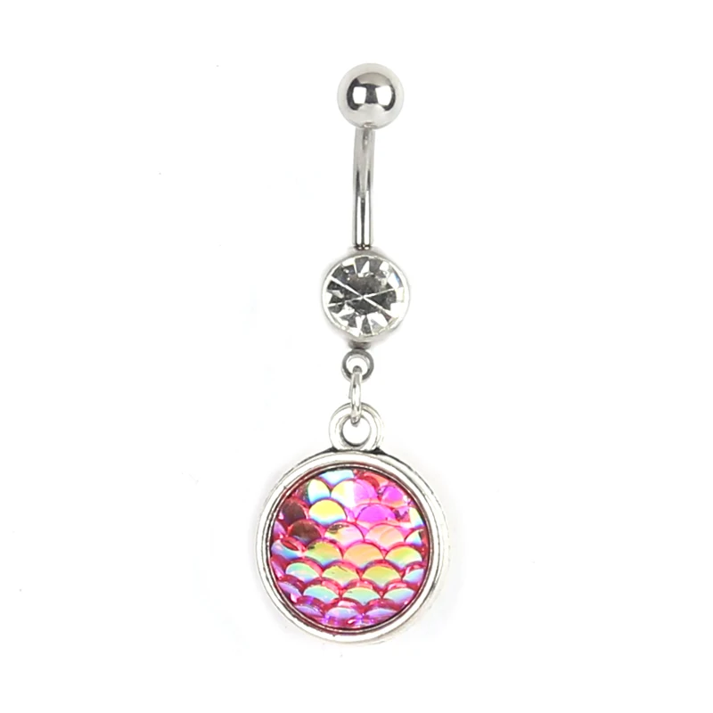 Сексуальная Бар пирсинг-серьги для пупка кольца кнопки Сталь 7 цветов в виде