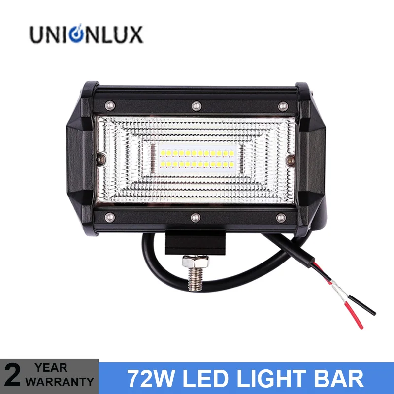 5 дюймов 72 Вт внедорожный светодиодный светильник для работы бар прожектор 12 в 24 В