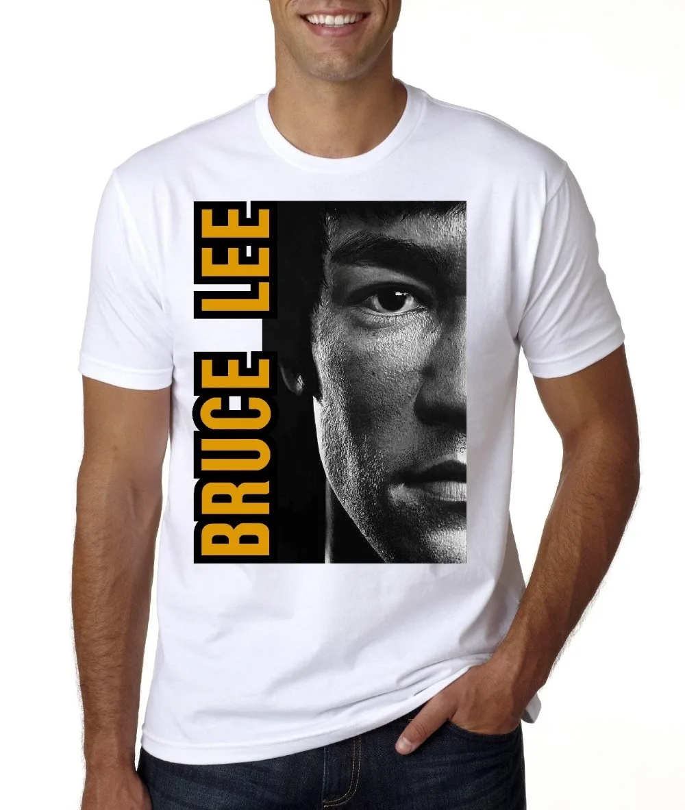 

New Bruce Lee Cotton Men T-Shirts Classical 2019 Hip Hop Tshirt Streetwear Clothing Personalized Shirts