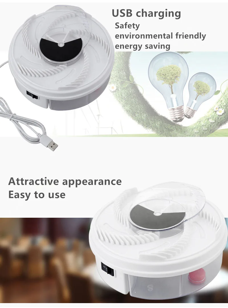 Новая USB электрическая эффективная ловушка для мух, устройство для ловли насекомых, автоматическая ловушка для мух, ловушка для ловли артефактов, ловушка для насекомых