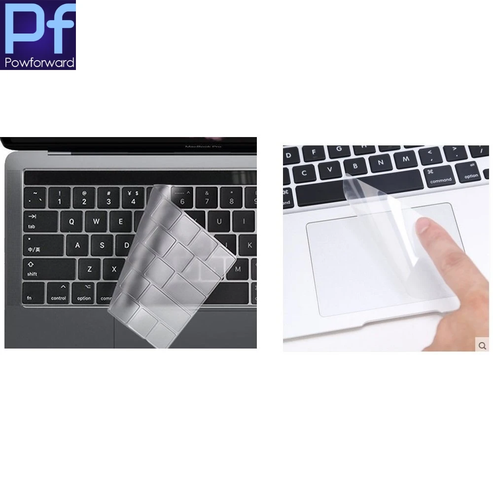 2 в 1 прозрачная защитная пленка для клавиатуры из ТПУ Macbook Pro 13 с сенсорной панелью