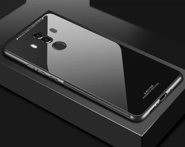 Для huawei mate 20 Pro чехол Роскошный Глянцевый закаленное стекло мягкая силиконовая рамка противоударный жесткий чехол для huawei mate 10 Pro чехол s