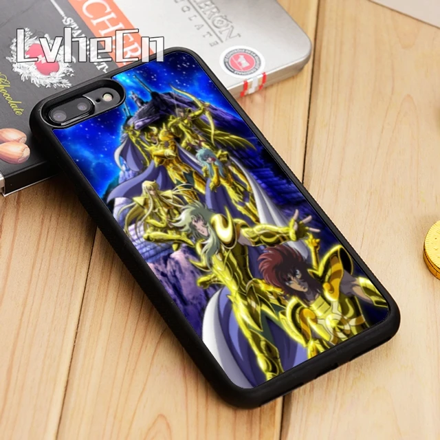 Чехол LvheCn Saint Seiya для iPhone 5 6 s 7 8 plus 11 12 Pro X XR XS Max Samsung Galaxy S6 S7 edge S8 S9|Бамперы| |
