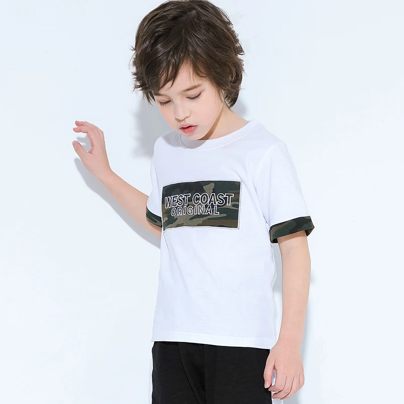 Pioneer Kids/Детские футболки с имитацией двух предметов футболка камуфляжным принтом