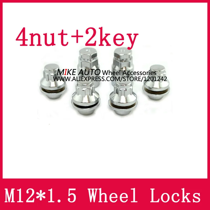 4 шт. стальные автомобильные гайки с ключом для Toyota|wheel lock nuts|lock nutnut locking |