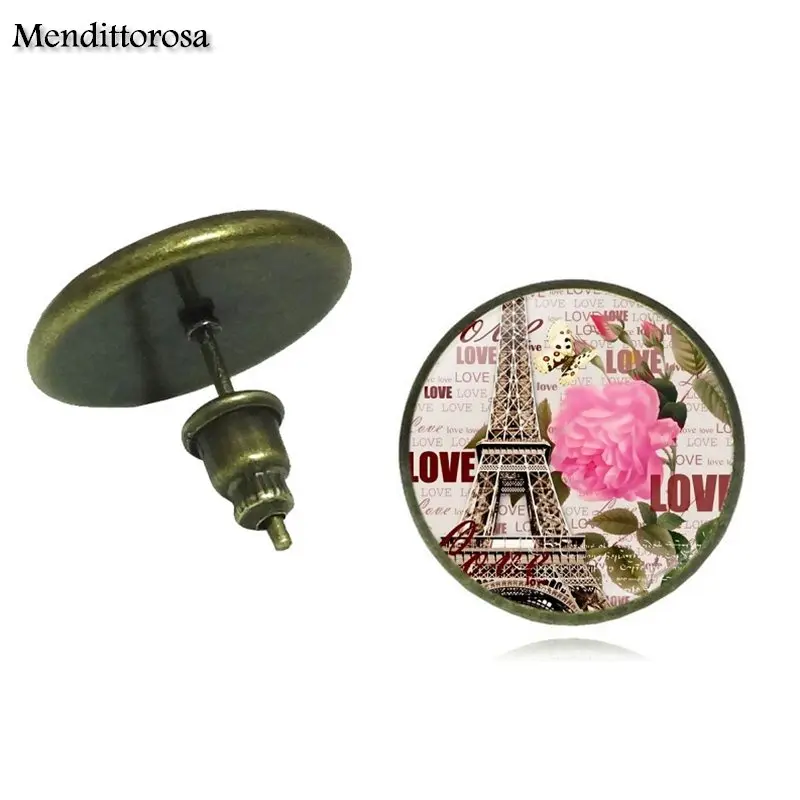 Mendittorosa ювелирные изделия в виде Эйфелевой башни кабошоны разрисованные из