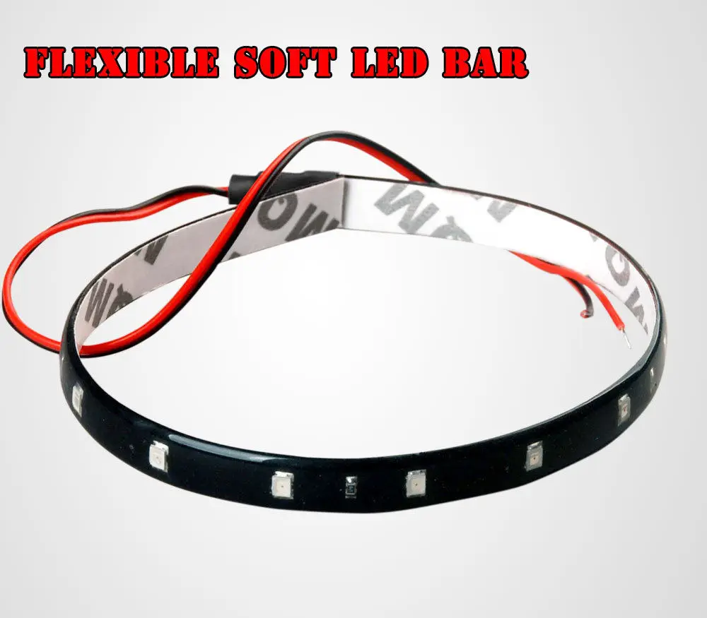 Гибкая светодиодная ленсветильник белая желтая красная синяя зеленая 15 SMD 30 см 2835