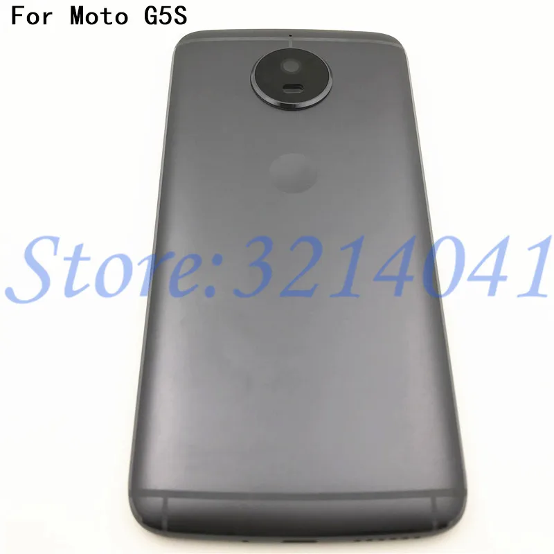 Металл хорошего качества для Motorola Moto G5S XT1793 XT1794 Задняя крышка батареи с логотипом+ объектив камеры