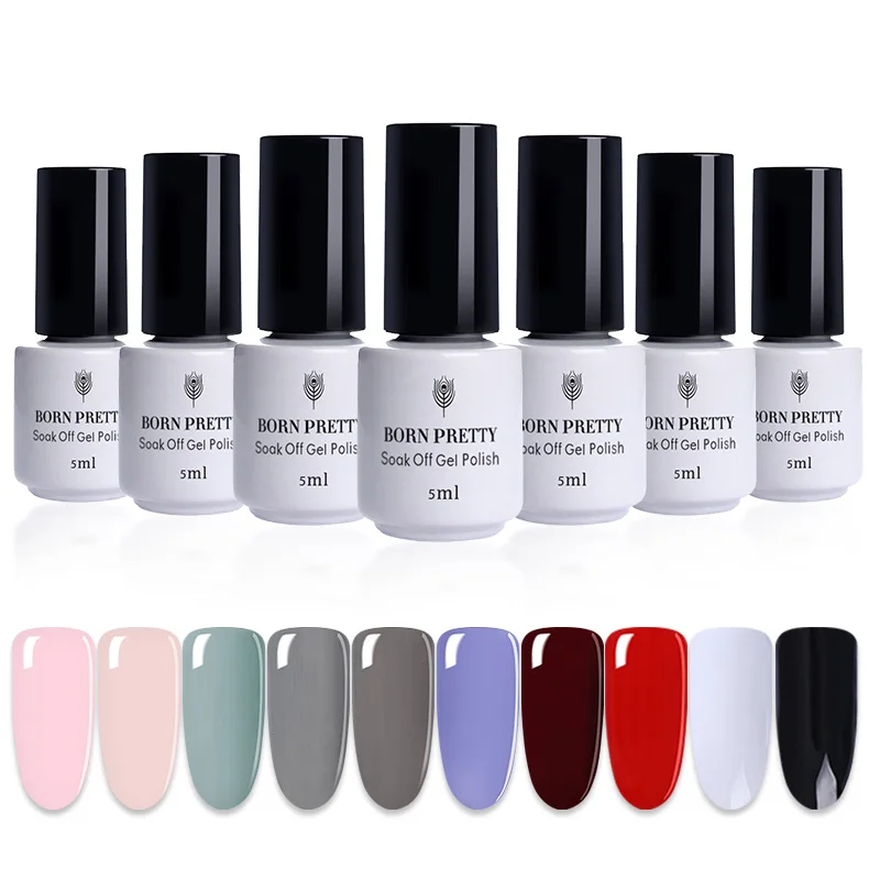 BORN PRETTY color Series УФ Гель лак удаляемый путем отмачивания стойкий гель 5 мл 1 бутылка
