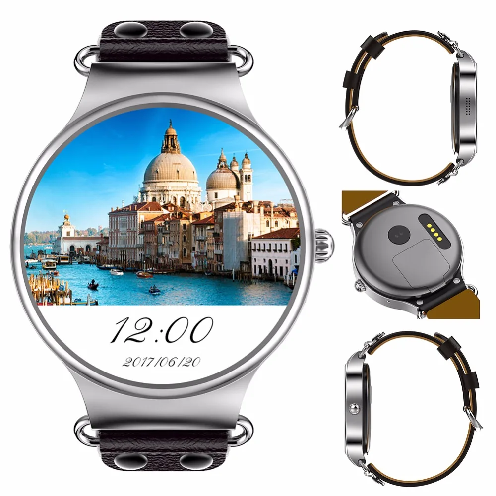 Langtek kw98 Смарт-часы Android 5.1 3G WI-FI GPS часы MTK6580 SmartWatch IOS для Samsung Шестерни S3 Xiaomi pk kw88 |