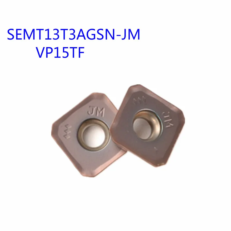 10 шт. SEMT13T3AGSN-JM VP15TF карбида вставки металла токарный инструмент режущие лезвия SEMT13T3AGSN