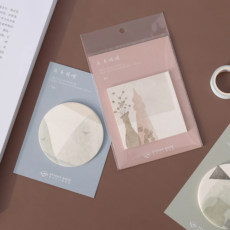 Xdlr серый стиль художественный студенческий блокнот планировщик клейкая бумага