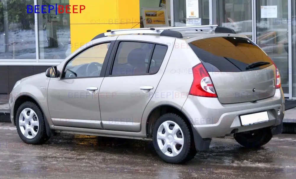 Алюминиевые рейки на крышу для Dacia/Renault Sandero 2009-2013 автомобильный Стайлинг багажник