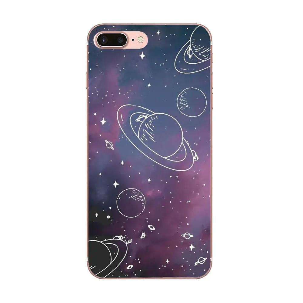 Милая планета космический корабль рисованная классика для Samsung Galaxy Note 5 8 9 S3 S4 S5 S6 S7