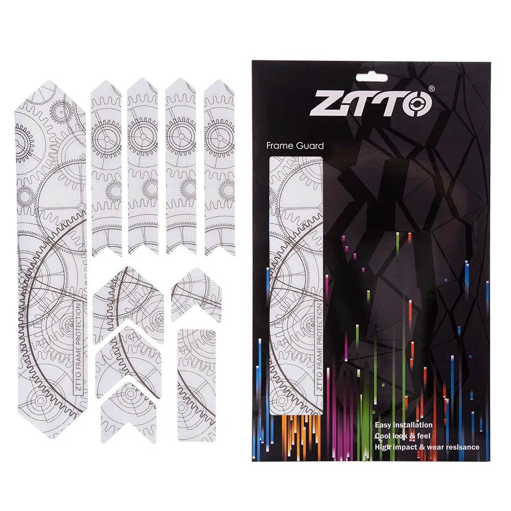 Gear ZTTO 3D MTB велосипедная Рама устойчивая к царапинам защита съемные наклейки Горная дорога велосипед Пастер защитный чехол для YT Capra - Цвет: Gear