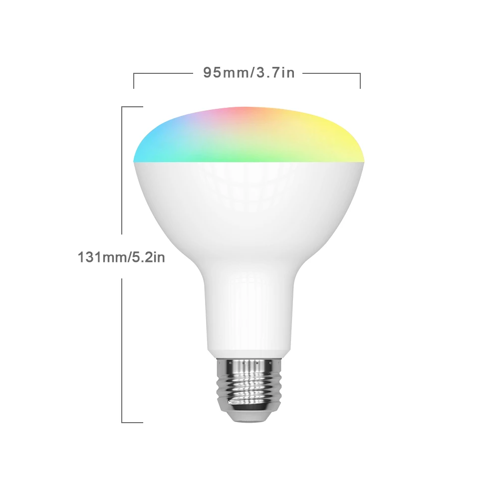 WiFi умная RGB лампа Светодиодная 9 Вт Теплый Холодный белый смарт жизнь приложение