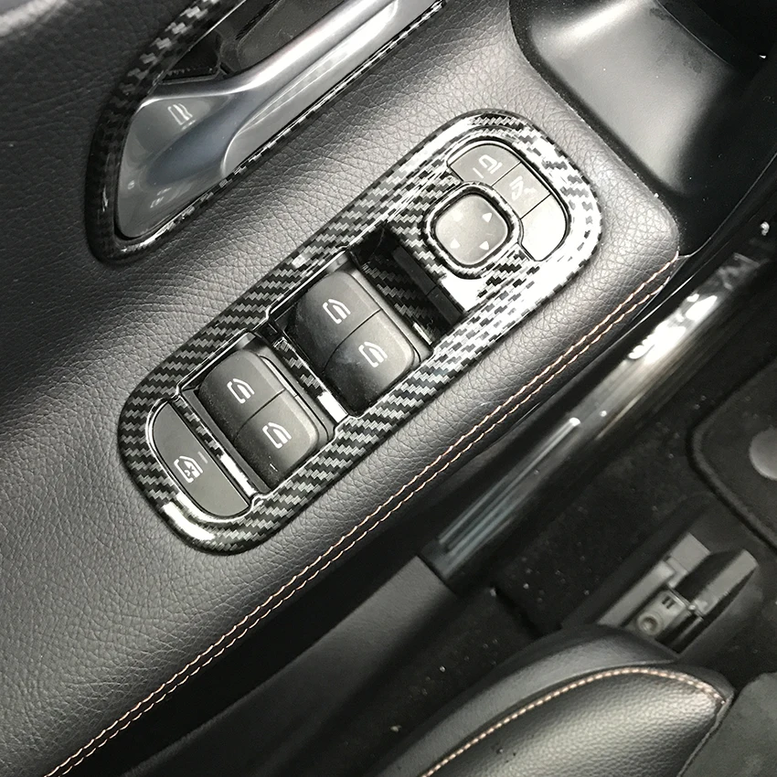 Оконный переключатель крышка наклейки для Mercedes Benz CLA класса W177 C118 A180 A200 A220 CLA200 CLA220 аксессуары для стайлинга автомобилей