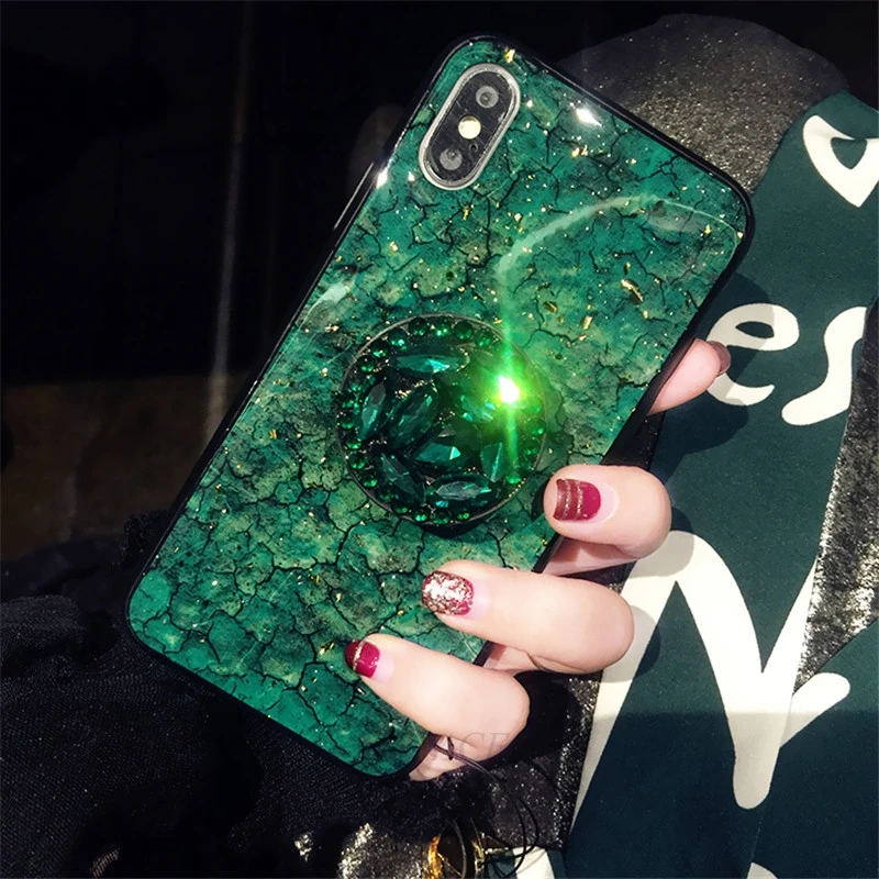 phone case on for xiaomi mi 8 lite mi8 se 6 a1 a2 5x 6x redmi pro luxury glitter diamond holder stand cover coque |