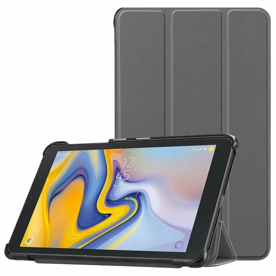 grey Из искусственной кожи чехол для samsung Galaxy Tab 8,0 SM-T387 Высокое качество раза противоударный чехол для samsung Tab 8,0 корпус+ пленка+ ручка - Цвет: grey