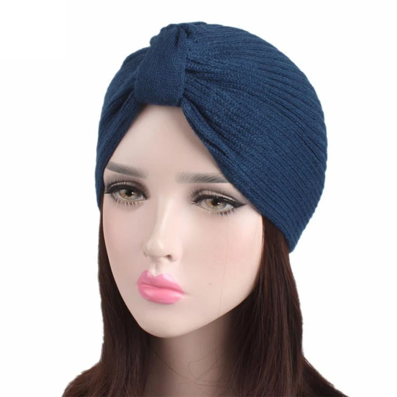 Женские шапки с раком Skullies, женская зимняя вязаная шапка в стиле ретро, шапка с тюрбаном и полями, зимние шапки с ворсом для женщин, женская шапка