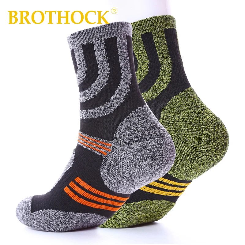 Brothock мужские уличные носки для бега альпинистские износостойкие однотонные