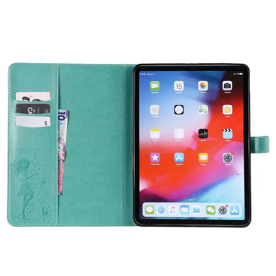 Кожаный чехол с тисненым изображением кошки для iPad Pro 11 2018 умный Apple pro 2020 планшета