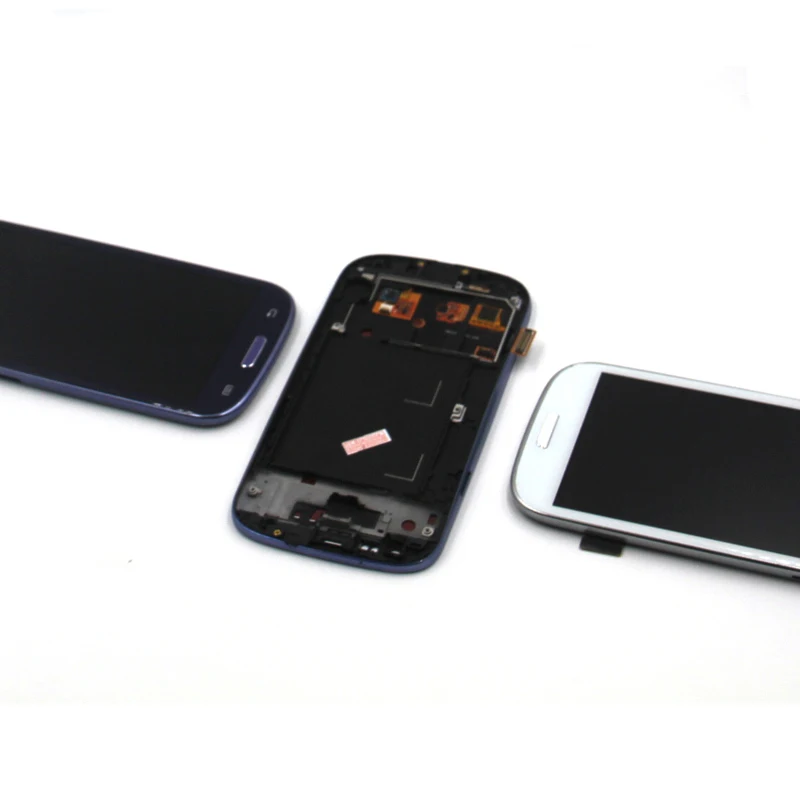 ЖК-дисплей S для Samsung Galaxy III S3 i9300 сенсорный экран дигитайзер с заменой рамы |