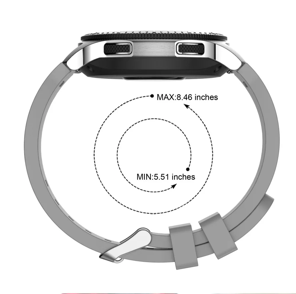 Силиконовый ремешок для часов samsung Galaxy Watch 46 мм версия SM-R800 полосатый резиновый сменный Браслет 22 мм ширина ремешка